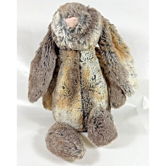 JellyCat Woodland Bashful Bunny Plush Stuffed Animal Toy Grey Brown Rabbit 11" - Picture 2 of 9